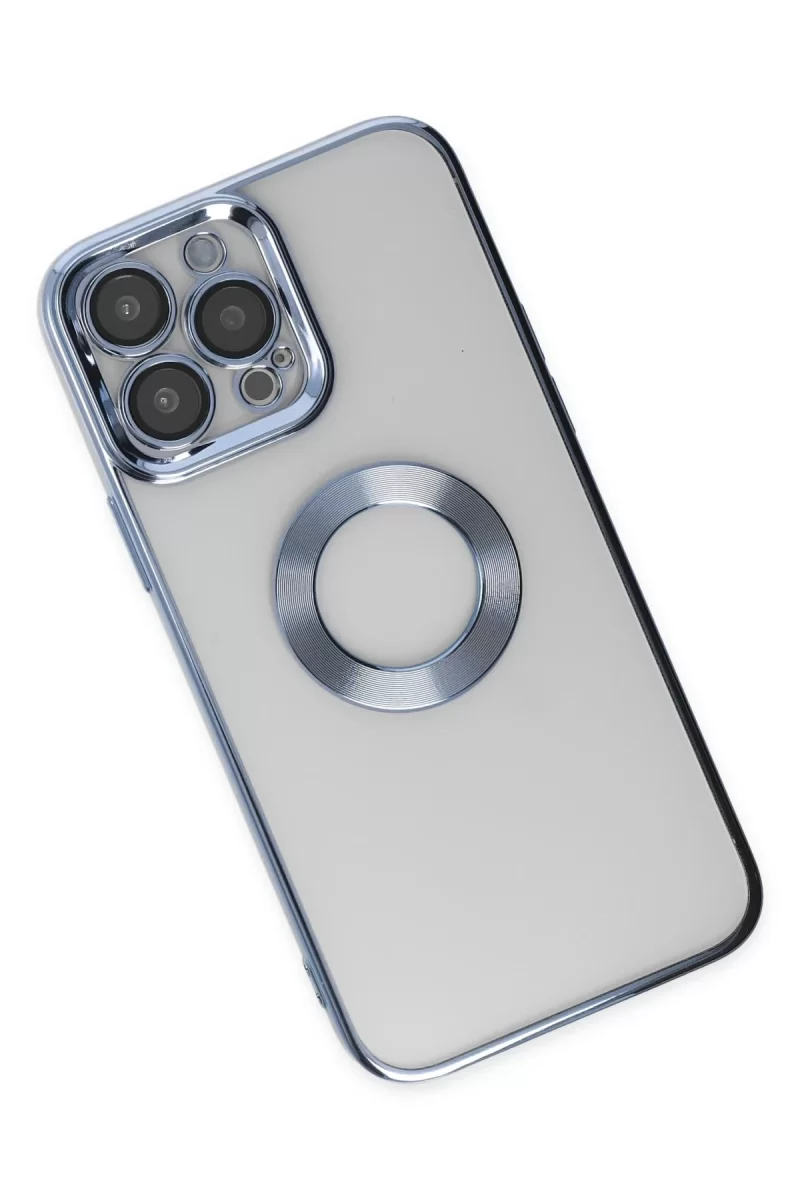 Newface Apple iPhone 14 Pro Kılıf Slot Silikon - Sierra Blue