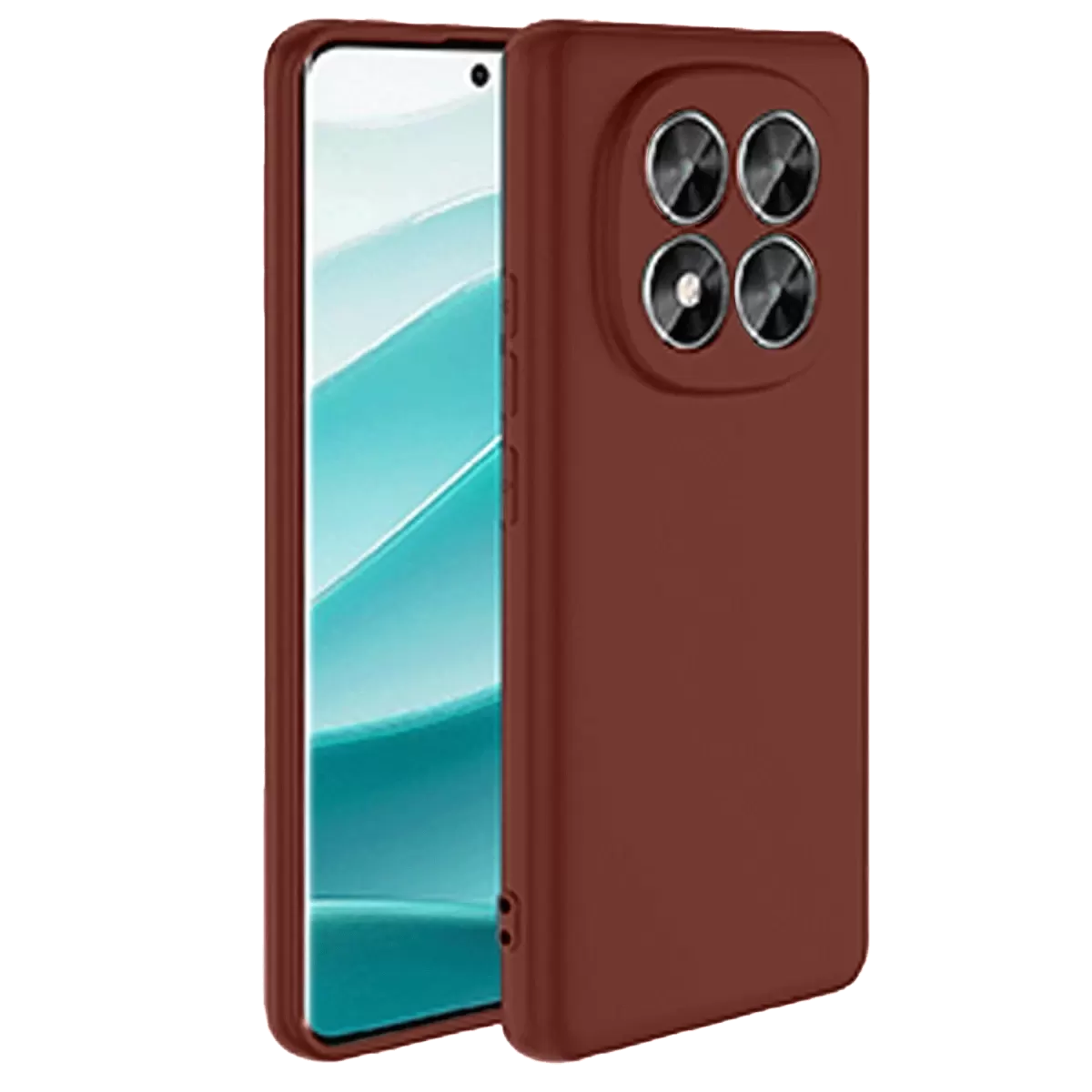 Newface Xiaomi Redmi Note 14 Pro 5G Kılıf First Silikon - Bordo