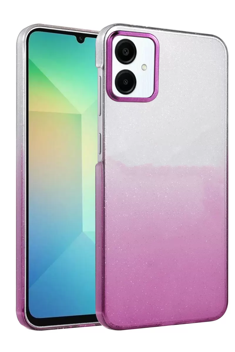 Newface Samsung Galaxy A06 Glossy Kapak - Mor