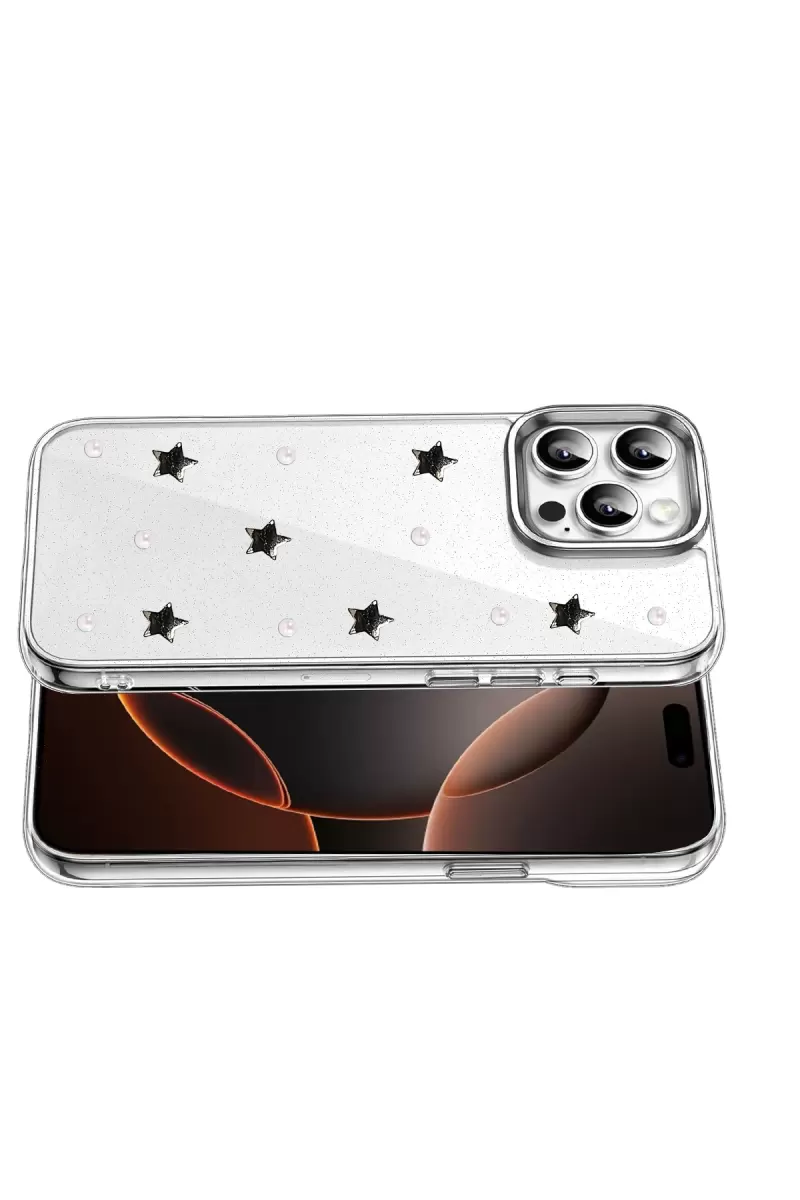 Newface Apple iPhone 16 Pro Max Fiyonk Desenli Kapak - Desen 7