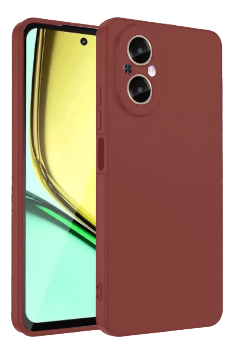 Newface Realme 12 Lite Kılıf First Silikon - Bordo
