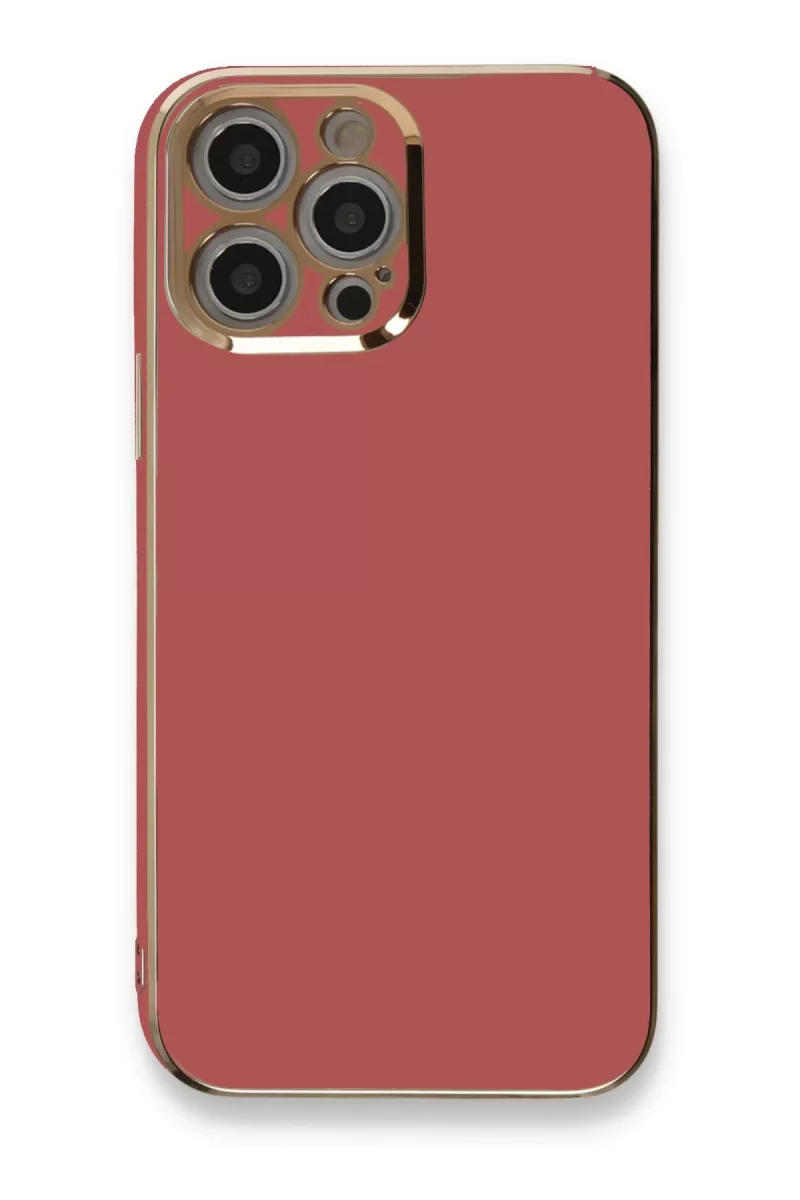 Newface Apple iPhone 12 Pro Kılıf Volet Silikon - Kırmızı