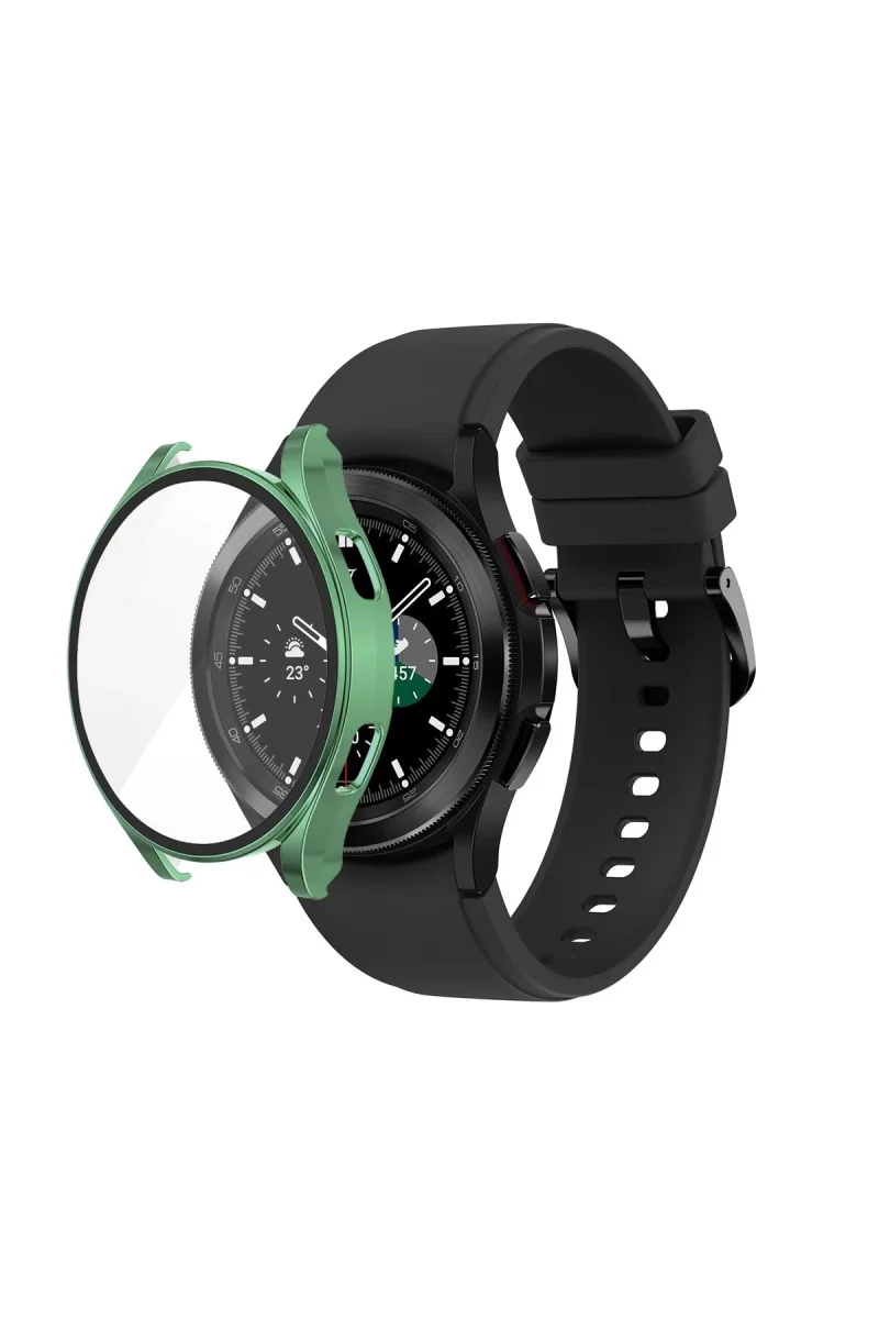 Newface Watch 5 44mm Wall Camlı Kasa Ekran Koruyucu - Koyu Yeşil