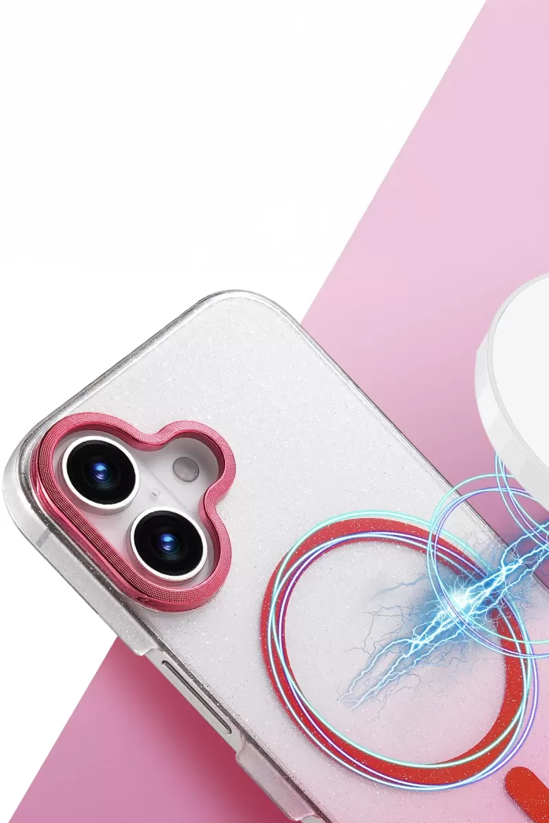 Newface Apple iPhone 16 Plus Glossy Magsafe Kapak - Siyah