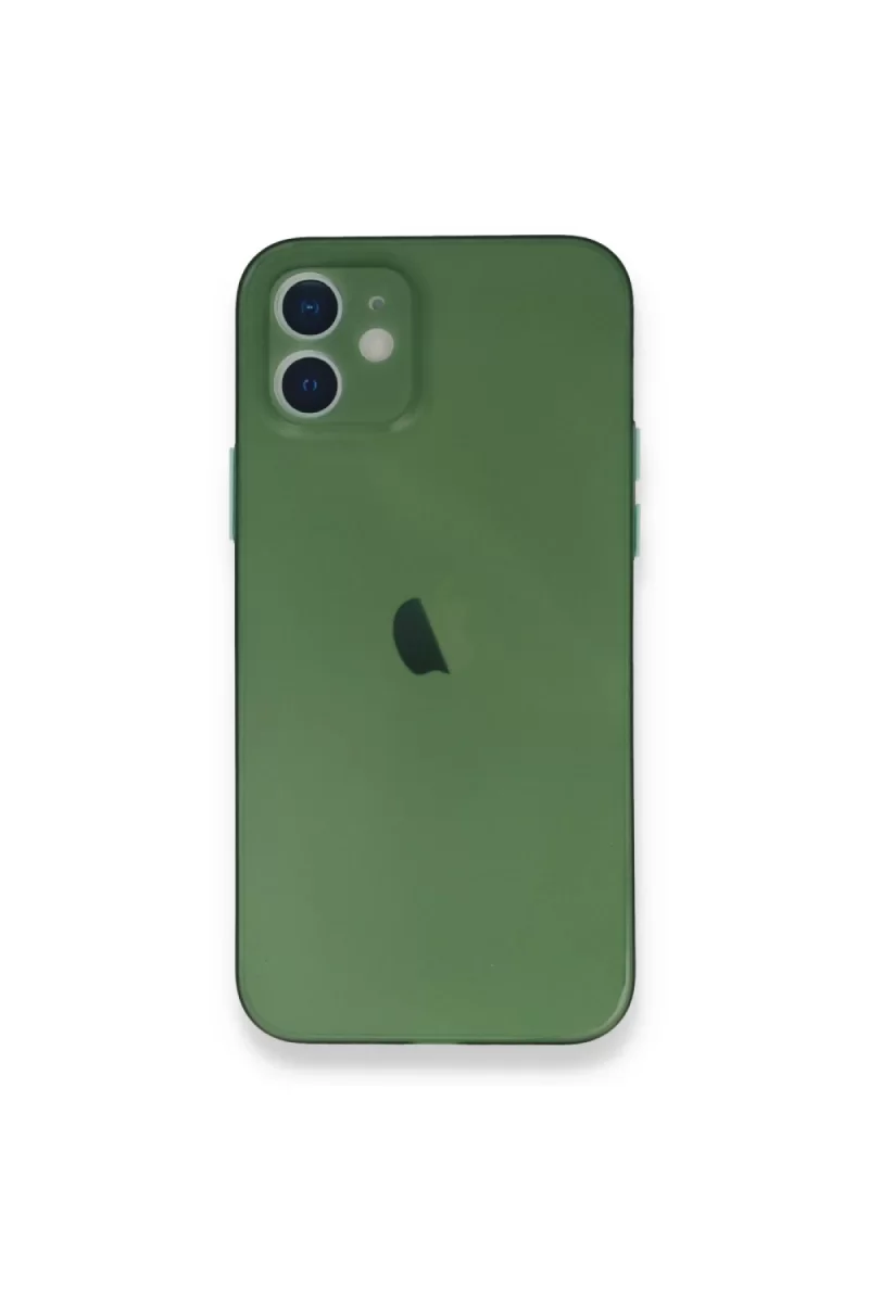 Newface Apple iPhone 12 Mini Kılıf PP Ultra İnce Kapak - Yeşil