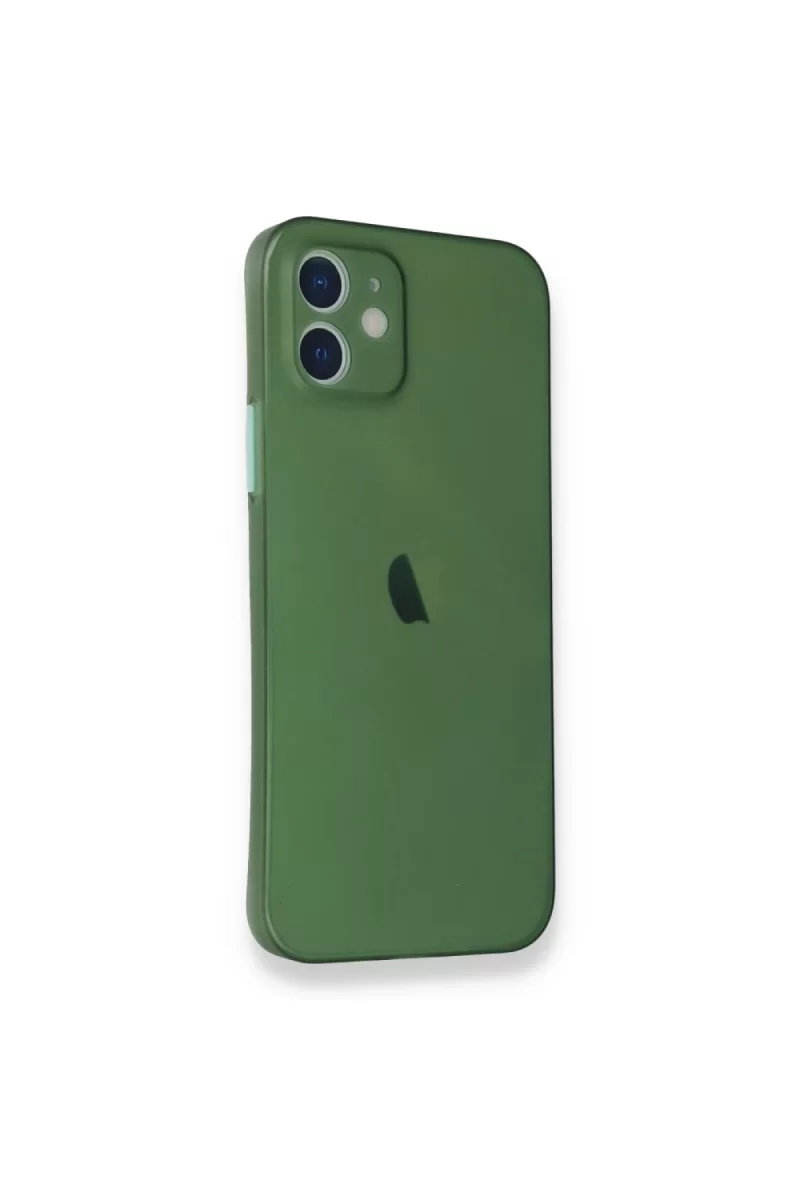 Newface Apple iPhone 12 Mini Kılıf PP Ultra İnce Kapak - Yeşil