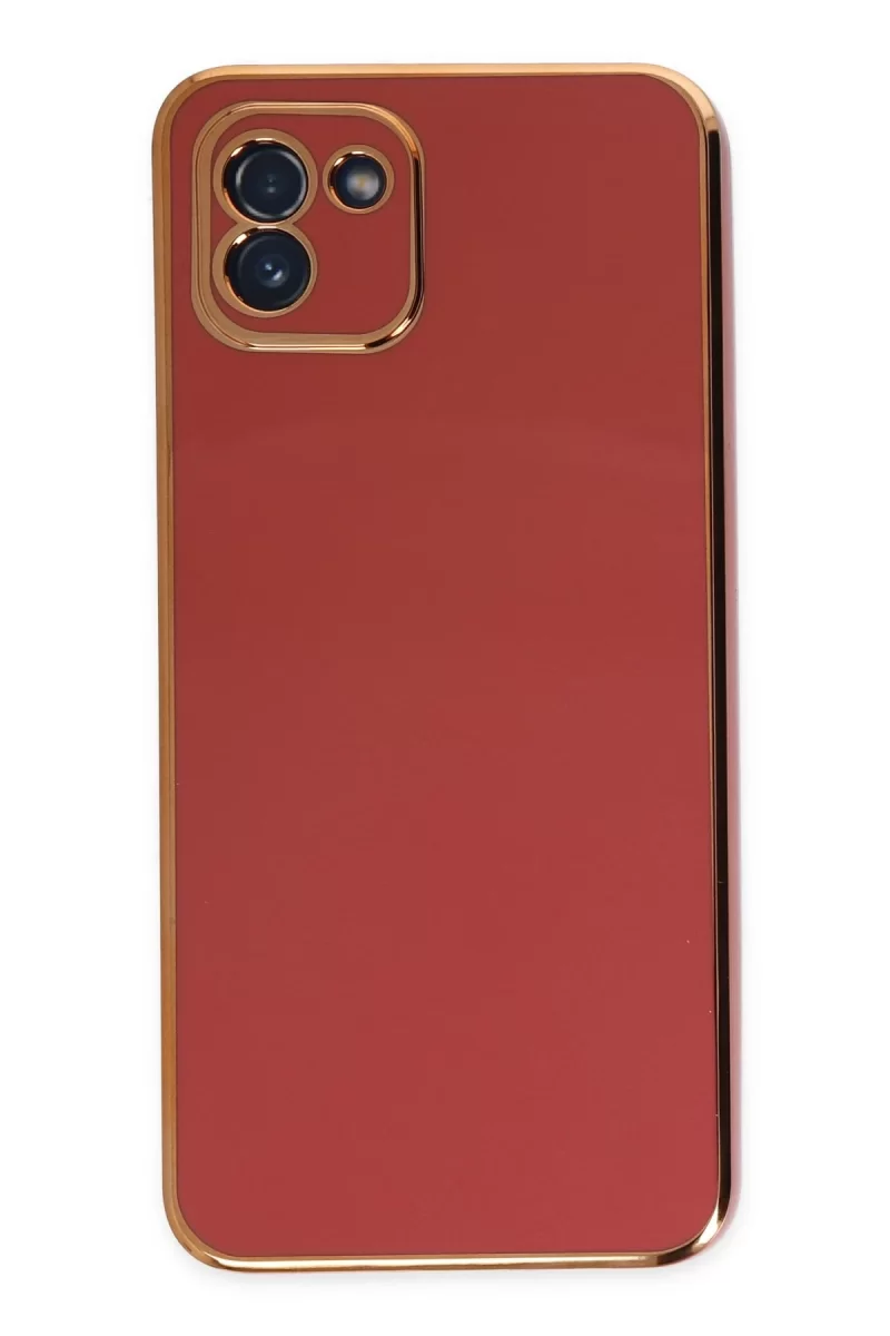 Newface Samsung Galaxy A03 Kılıf Volet Silikon - Kırmızı