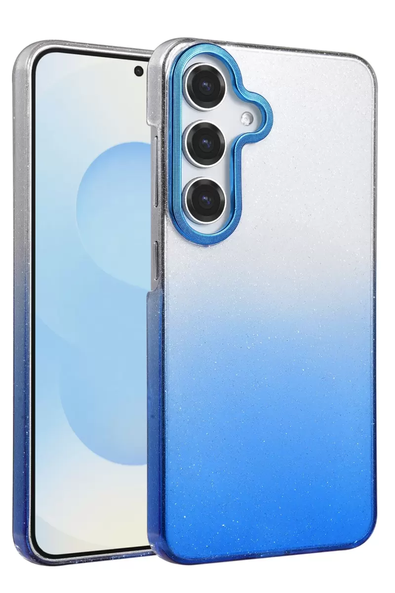 Newface Samsung Galaxy A55 5G Glossy Kapak - Mavi
