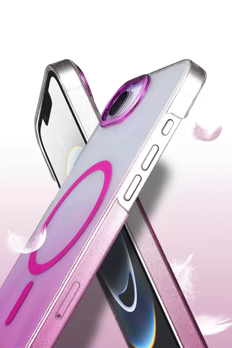 Newface Apple iPhone 16E Glossy Magsafe Kapak - Siyah