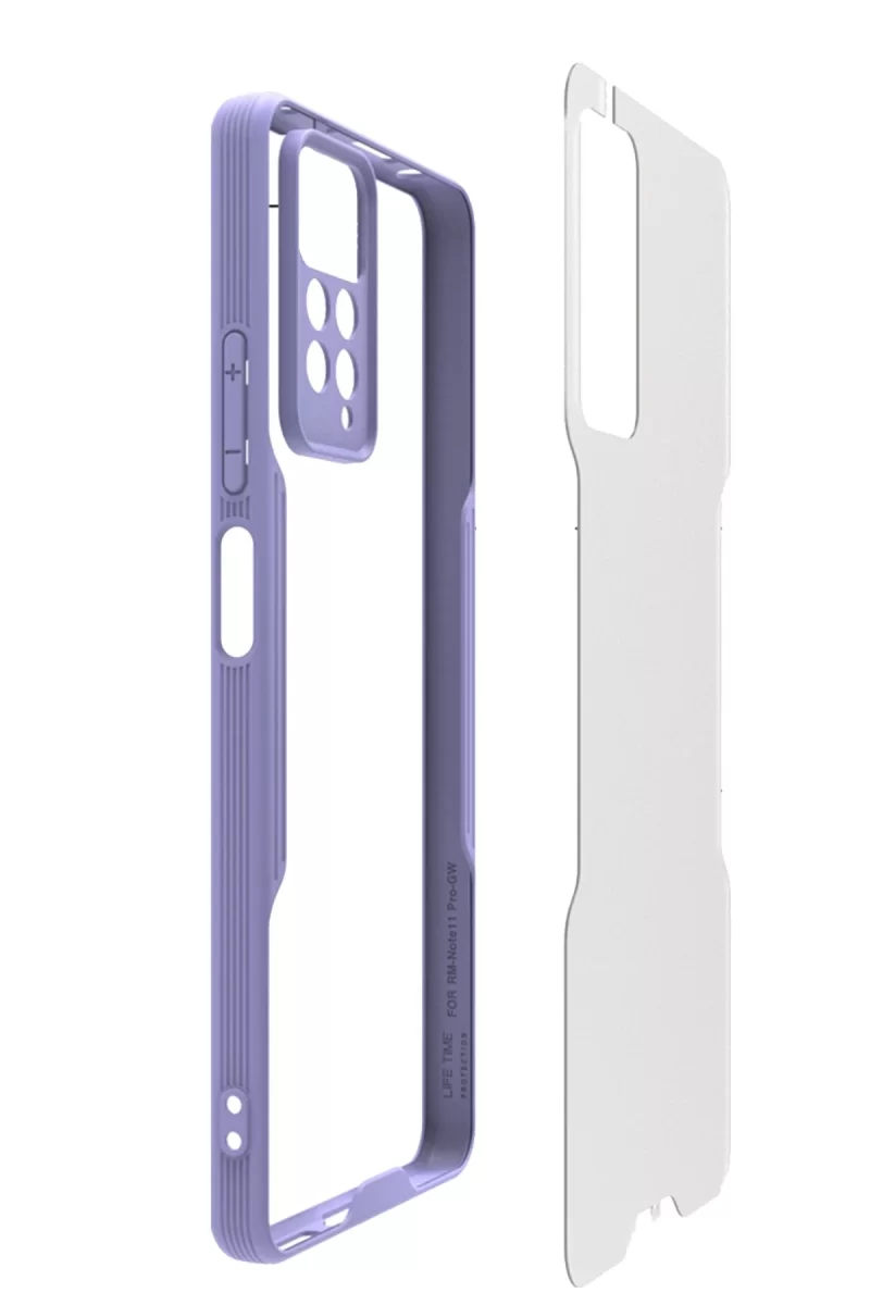 Newface Xiaomi Redmi Note 11 Pro Kılıf Platin Silikon - Sarı