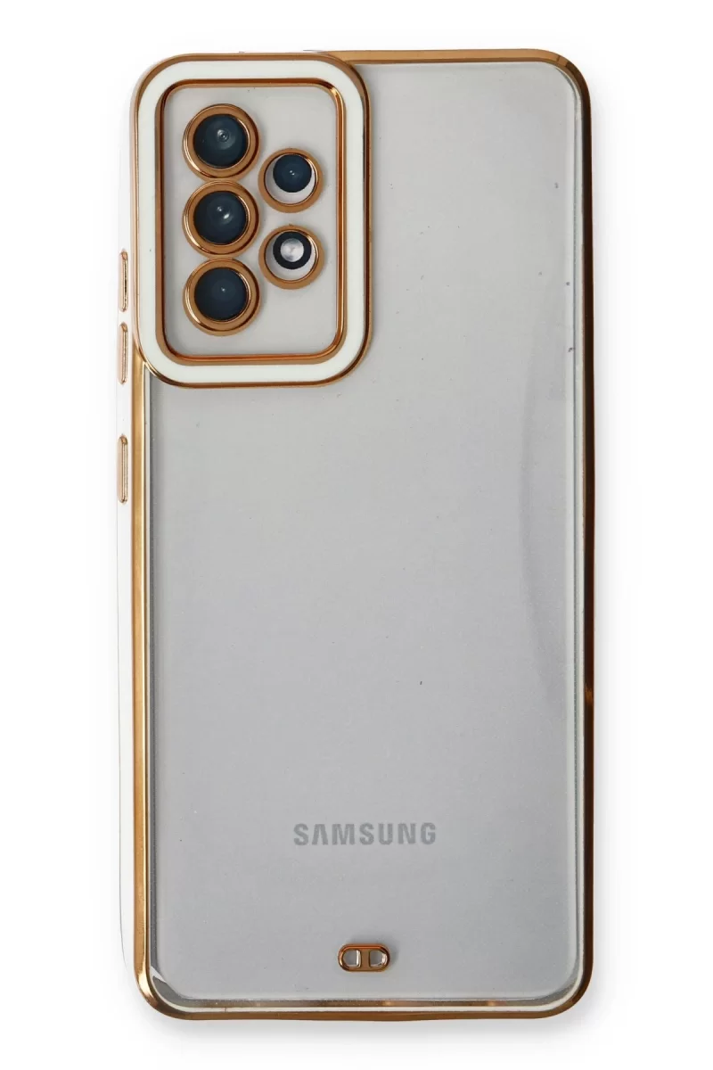 Newface Samsung Galaxy A53 5G Kılıf Liva Lens Silikon - Beyaz