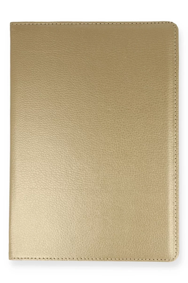 Newface Samsung Galaxy T500 Tab A7 10.4 Kılıf 360 Tablet Deri Kılıf - Gold