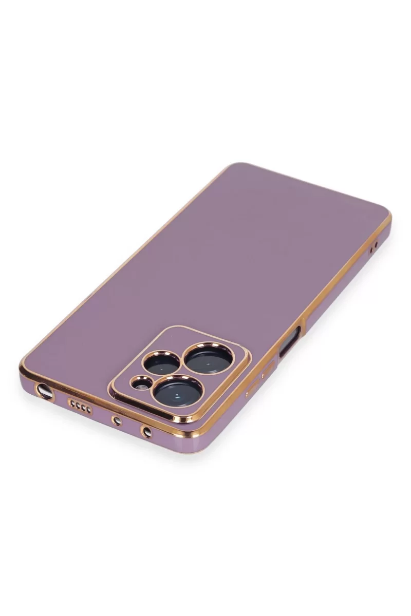 Newface Xiaomi Poco X5 Pro 5G Kılıf Volet Silikon - Mor