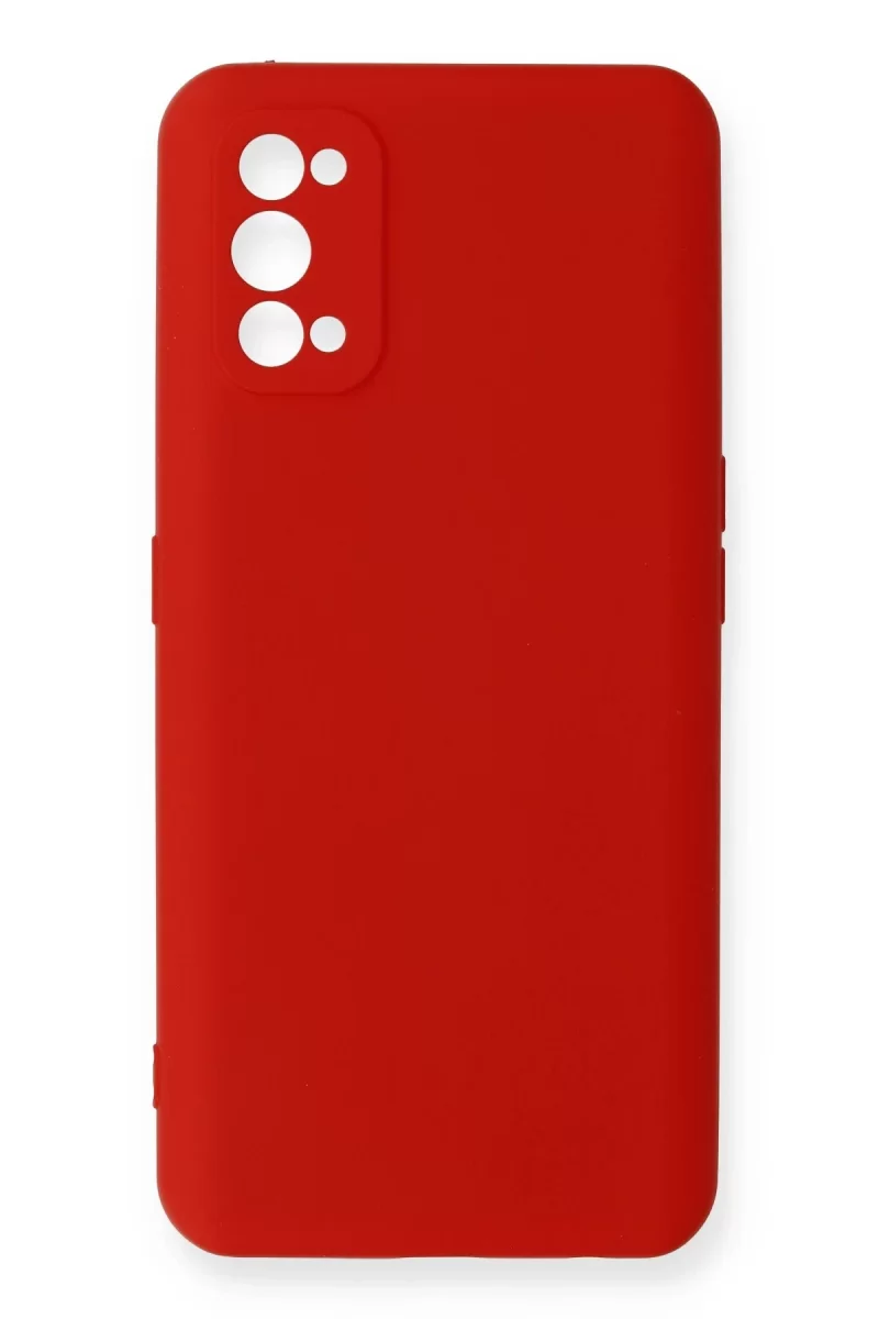 Newface Realme 7 Pro Kılıf Nano içi Kadife Silikon - Kırmızı