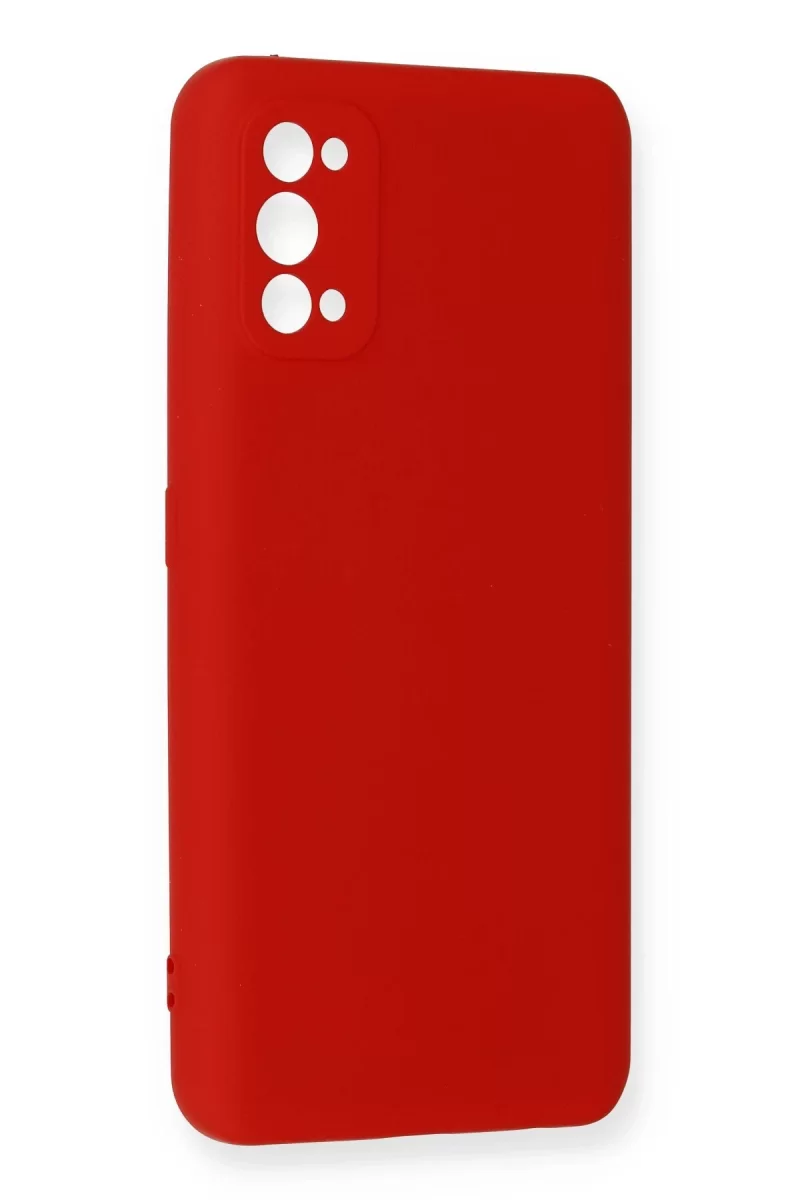 Newface Realme 7 Pro Kılıf Nano içi Kadife Silikon - Kırmızı