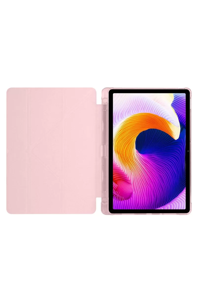 Newface Xiaomi Redmi Pad SE 4G Kılıf Kalemlikli Mars Tablet Kılıfı - Rose Gold