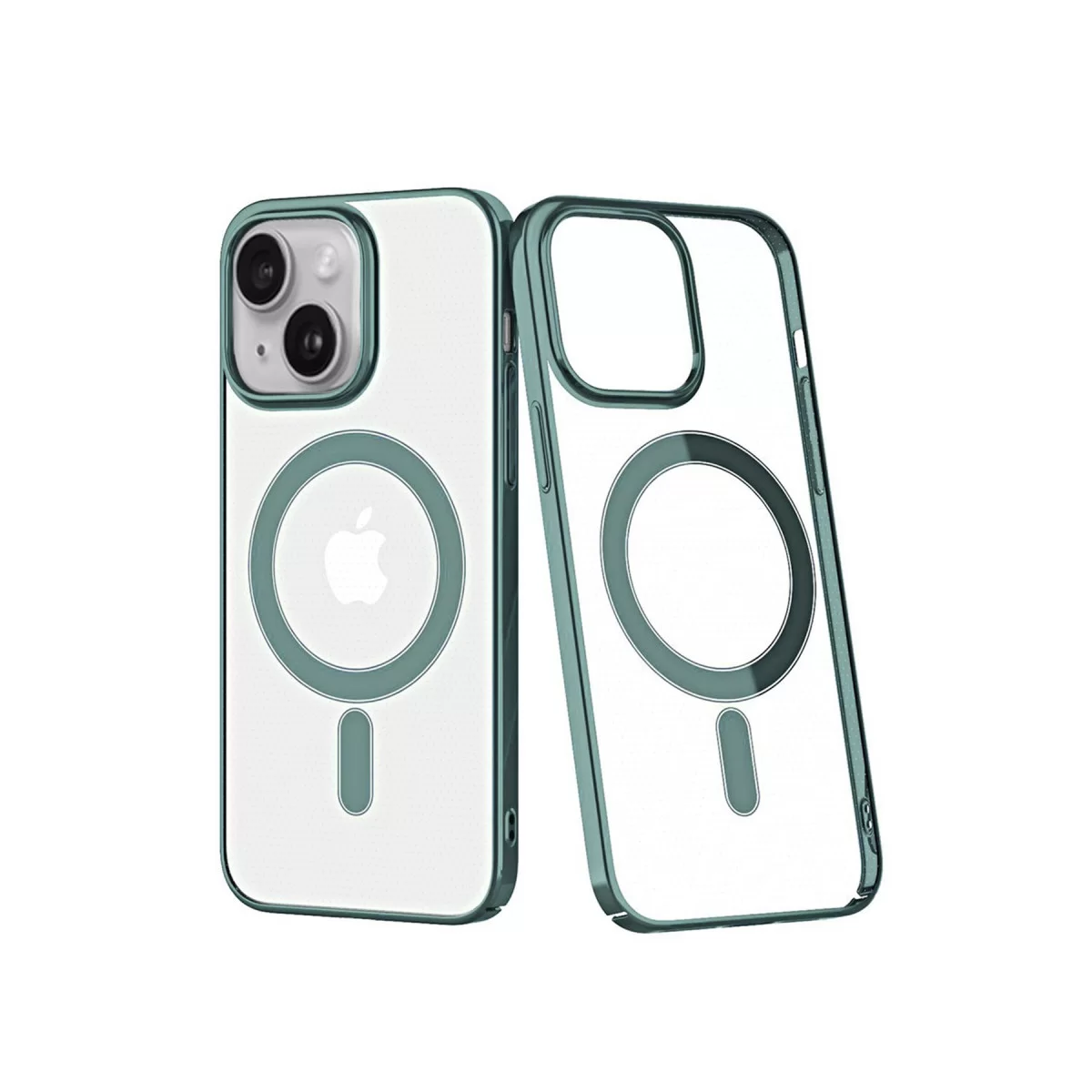 Newface Apple iPhone 14 Plus Kılıf Element Magneticsafe Sert Kapak - Köknar Yeşili