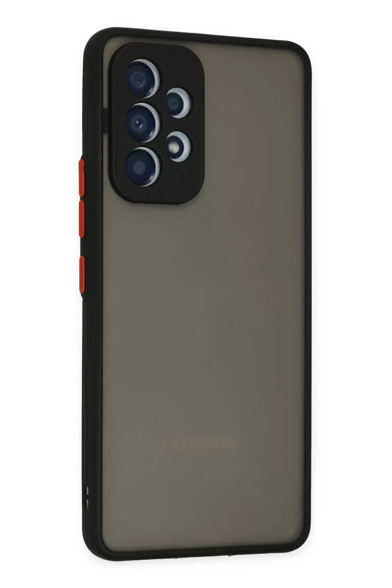 Newface Samsung Galaxy A73 5G Kılıf Montreal Silikon Kapak - Siyah