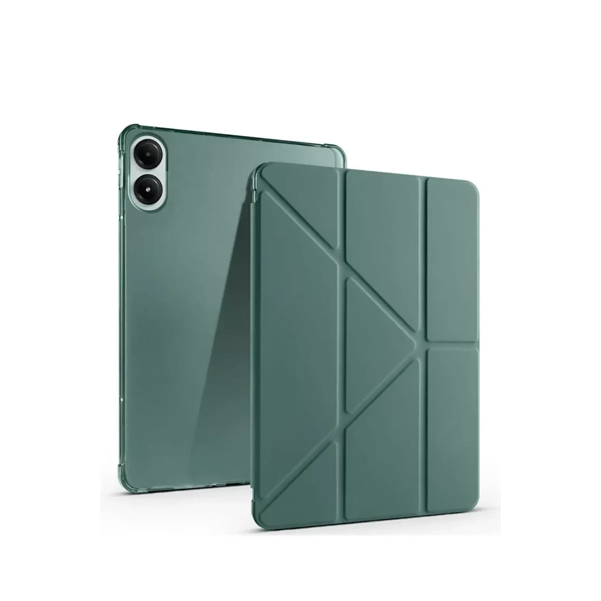 Newface Xiaomi Redmi Pad SE 4G Kılıf Kalemlikli Mars Tablet Kılıfı - Koyu Yeşil