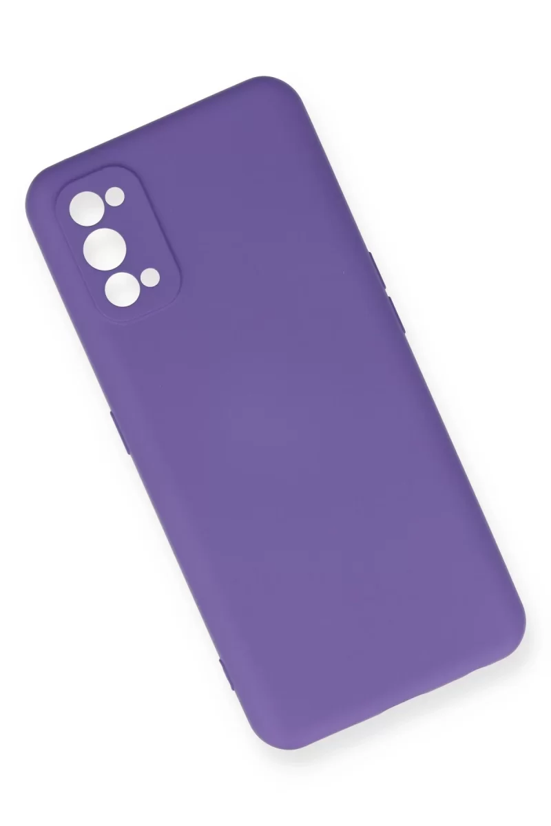 Newface Realme 7 Pro Kılıf Nano içi Kadife Silikon - Mor