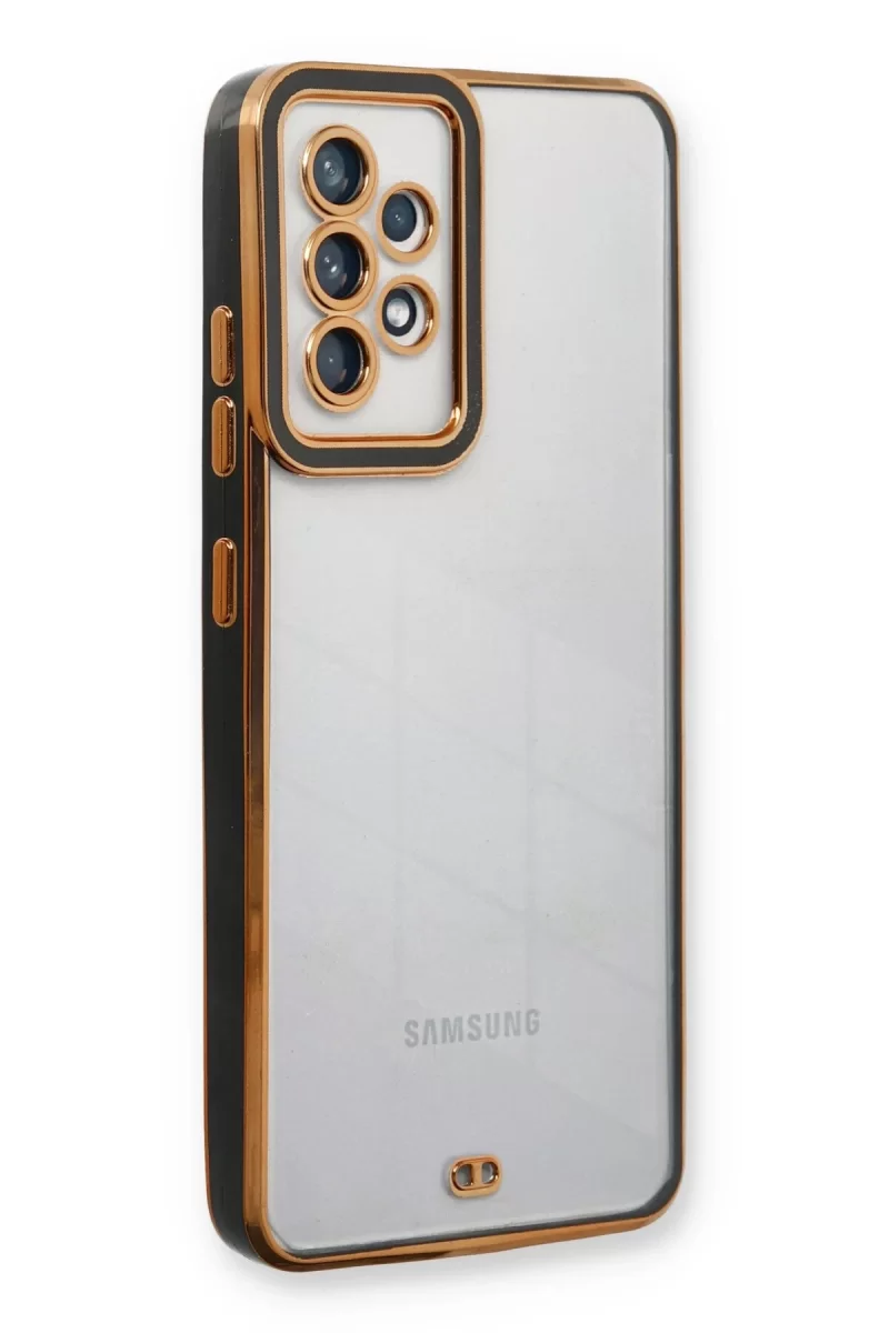 Newface Samsung Galaxy A73 5G Kılıf Liva Lens Silikon - Siyah