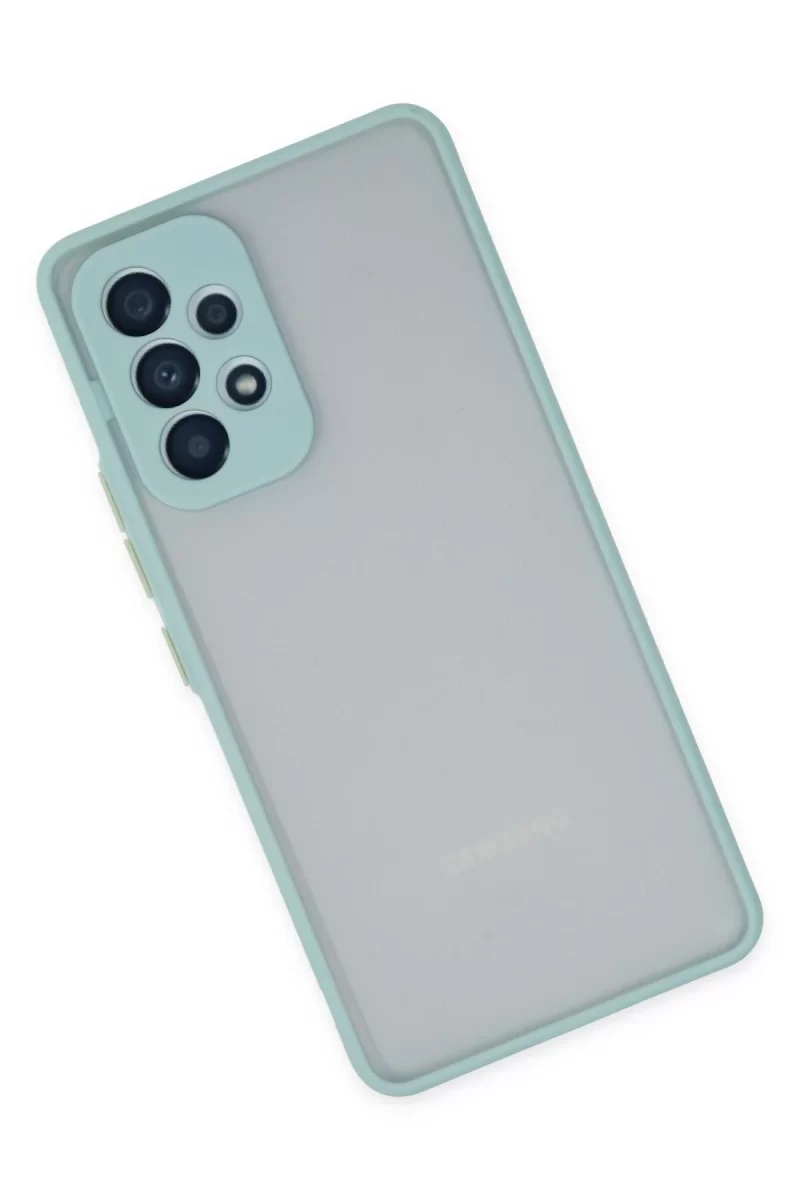 Newface Samsung Galaxy A53 5G Kılıf Montreal Silikon Kapak - Turkuaz