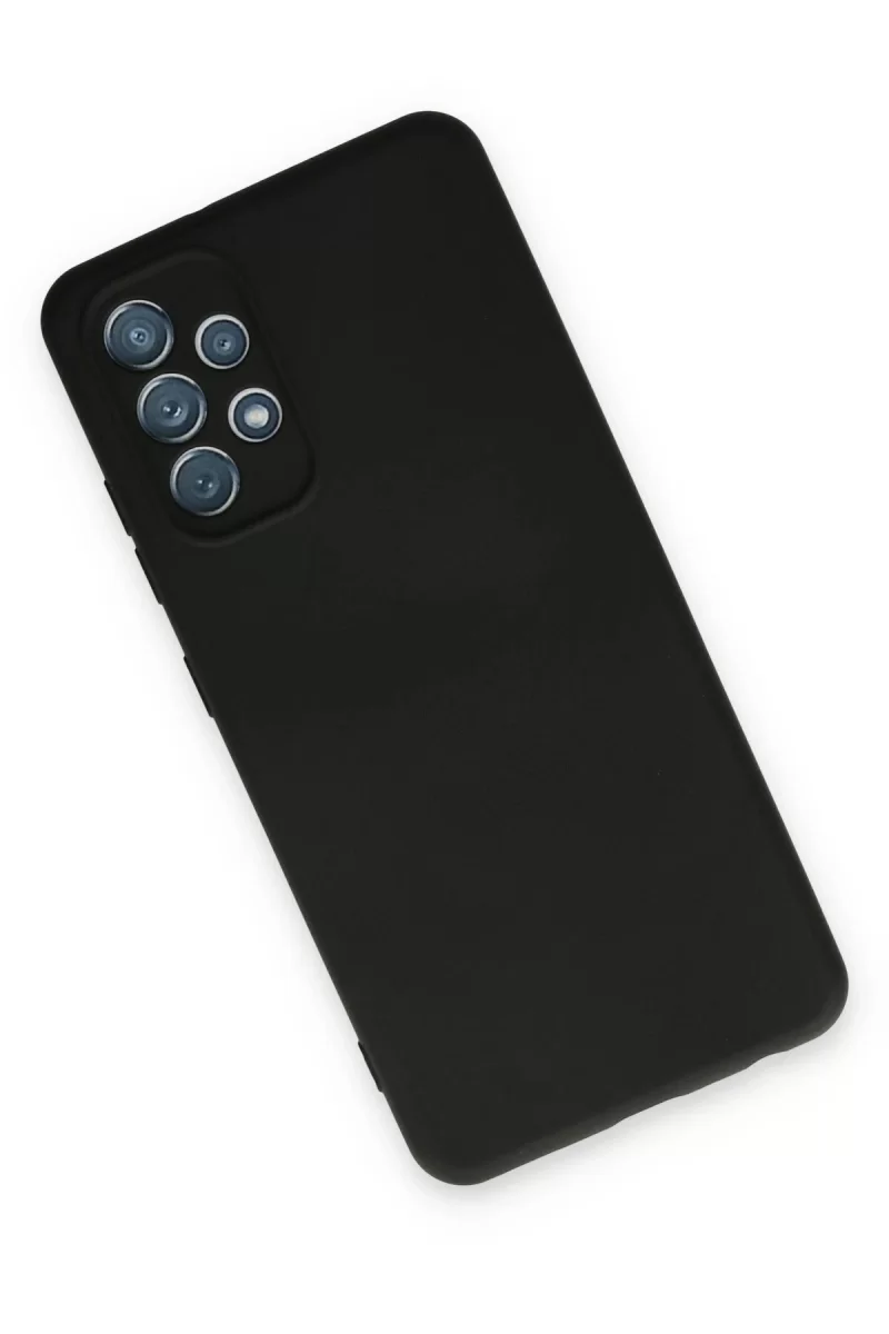 Newface Samsung Galaxy A13 4G Kılıf Nano içi Kadife Silikon - Siyah