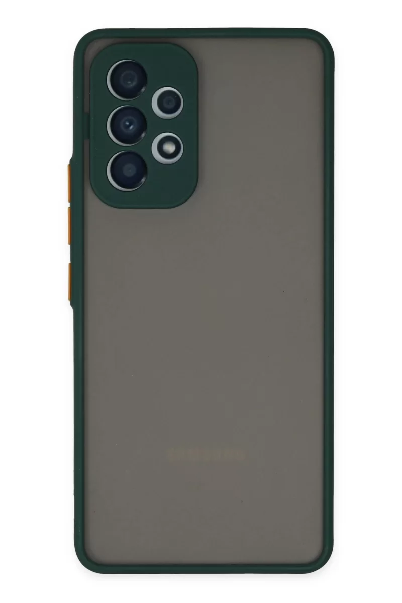 Newface Samsung Galaxy A73 5G Kılıf Montreal Silikon Kapak - Yeşil