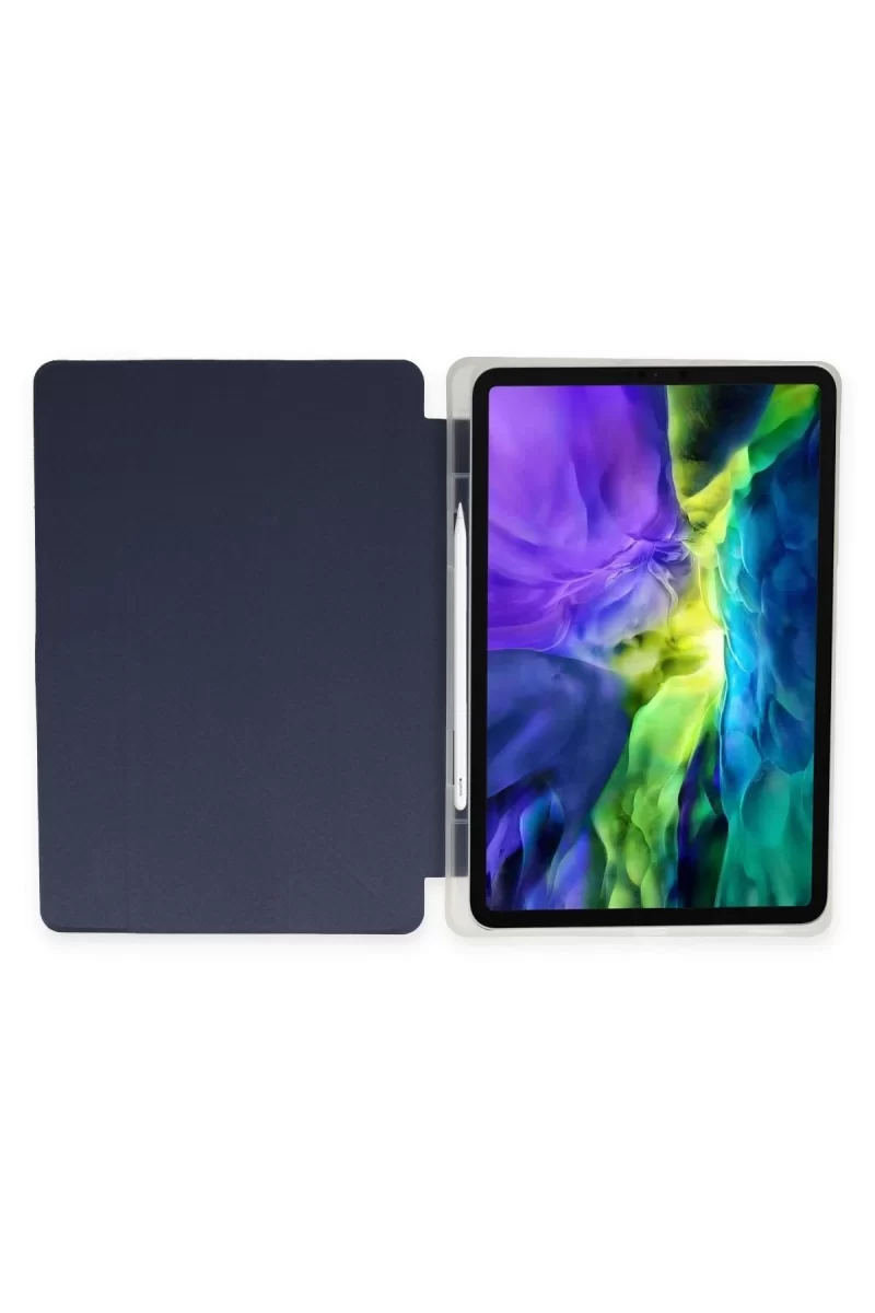 Newface Apple iPad Pro 11 (2021) Kılıf Kalemlikli Hugo Tablet Kılıfı - Lacivert