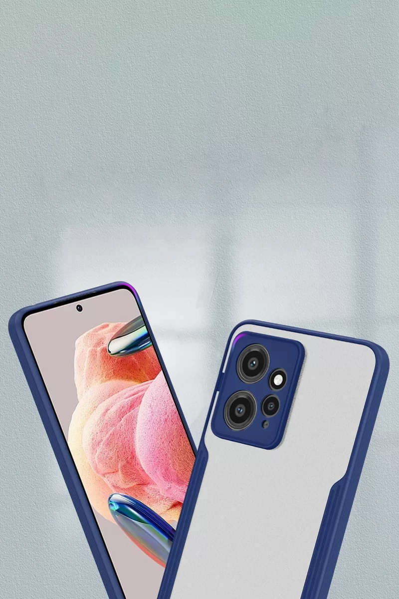 Newface Xiaomi Redmi Note 12 4G Kılıf Platin Silikon - Kırmızı