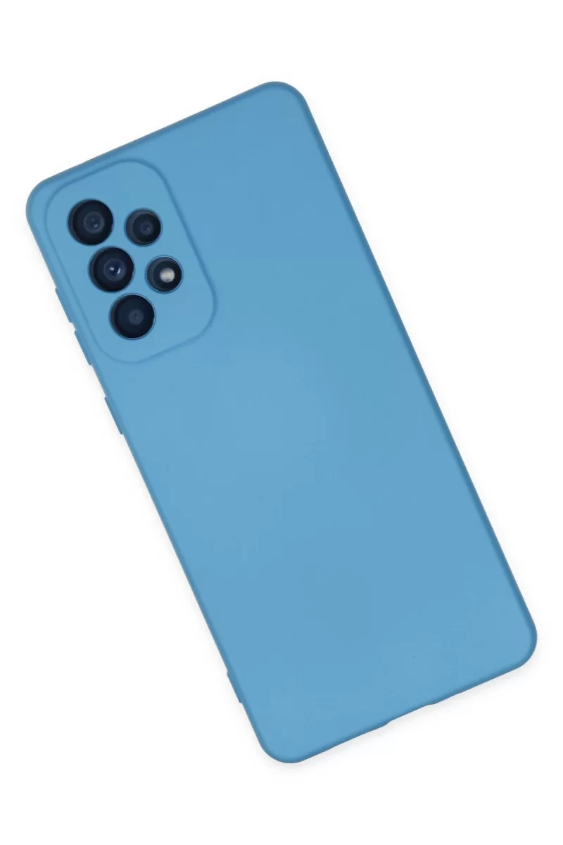 Newface Samsung Galaxy A23 4G Kılıf Nano içi Kadife Silikon - Mavi