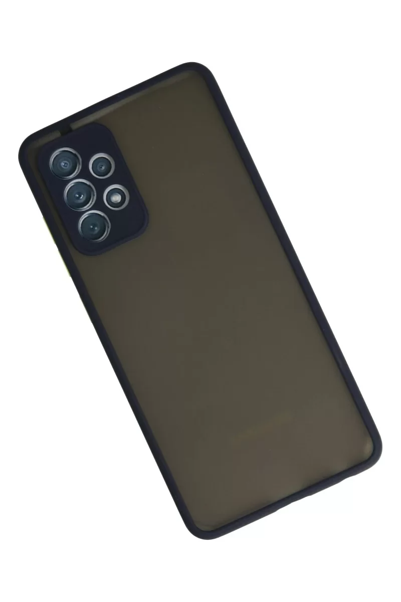 Newface Samsung Galaxy A72 Kılıf Montreal Silikon Kapak - Lacivert