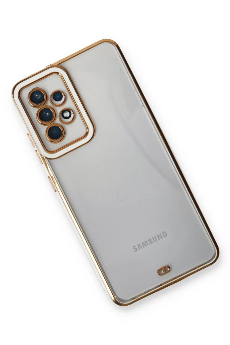 Newface Samsung Galaxy A73 5G Kılıf Liva Lens Silikon - Beyaz