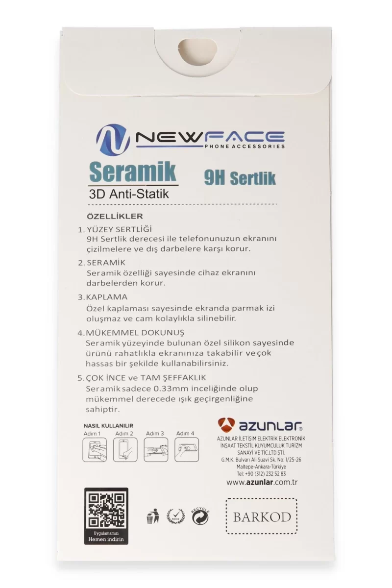 Newface Samsung Galaxy S25 3D Antistatik Seramik Nano Ekran Koruyucu