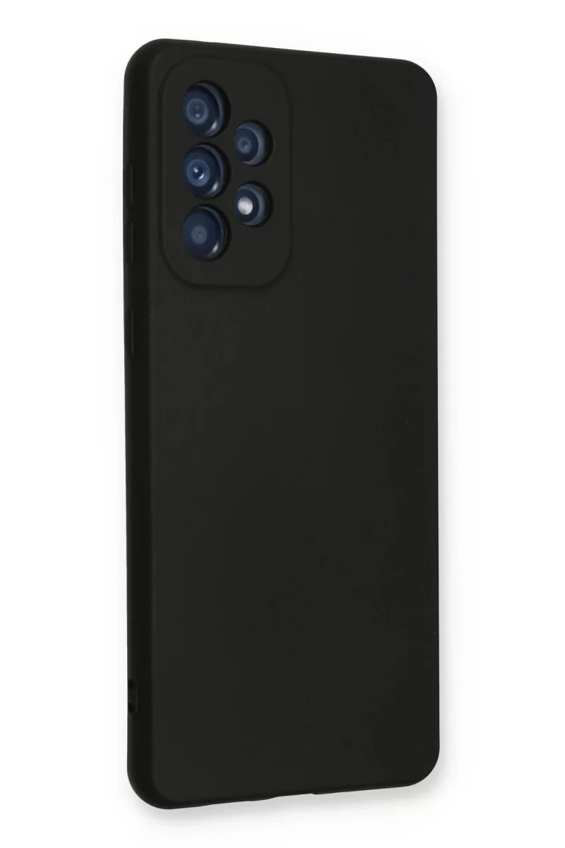 Newface Samsung Galaxy A33 5G Kılıf Nano içi Kadife Silikon - Siyah
