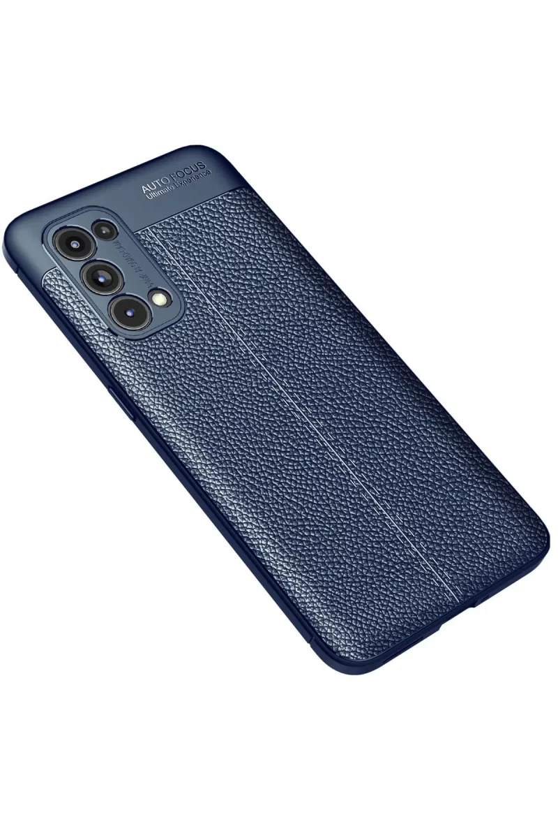 Newface Oppo Reno 5 Pro Kılıf Auto Focus Kapak - Lacivert