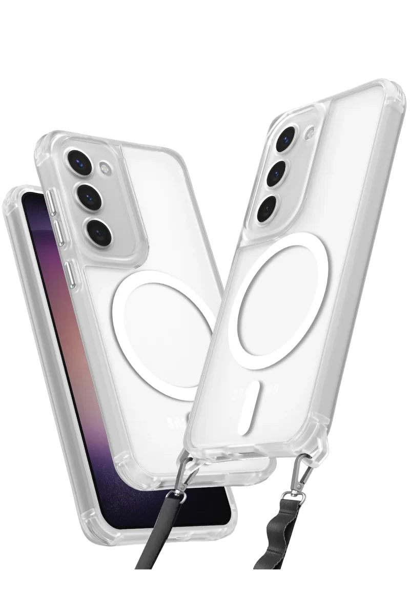 Newface Samsung Galaxy S23 Plus Kılıf Enka Magsafe Silikon Kılıf - Şeffaf
