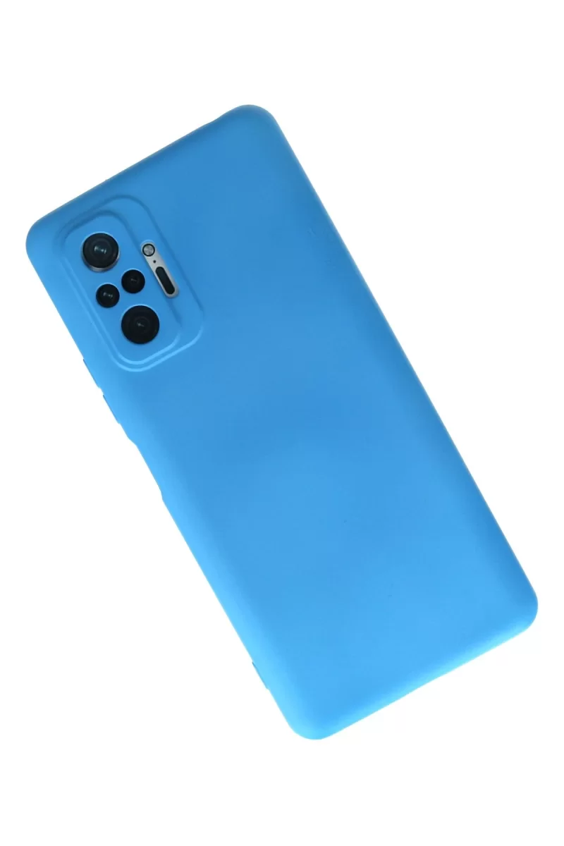 Newface Xiaomi Redmi Note 10 Pro Kılıf Nano içi Kadife Silikon - Mavi