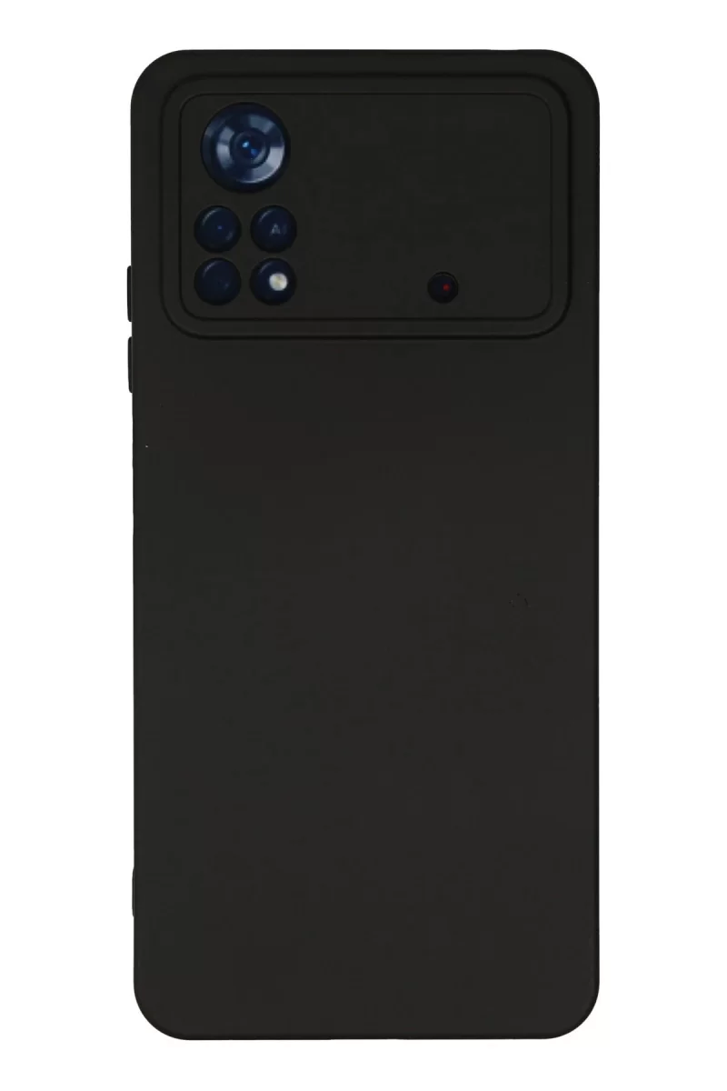 Newface Xiaomi Poco X4 Pro 5G Kılıf Nano içi Kadife Silikon - Siyah