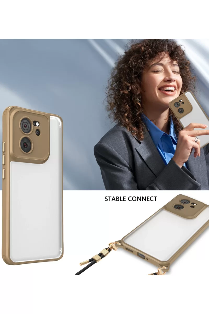 Newface Xiaomi Mi 13T Pro Kılıf Penta Silikon Kılıf - Çöl Titanyum