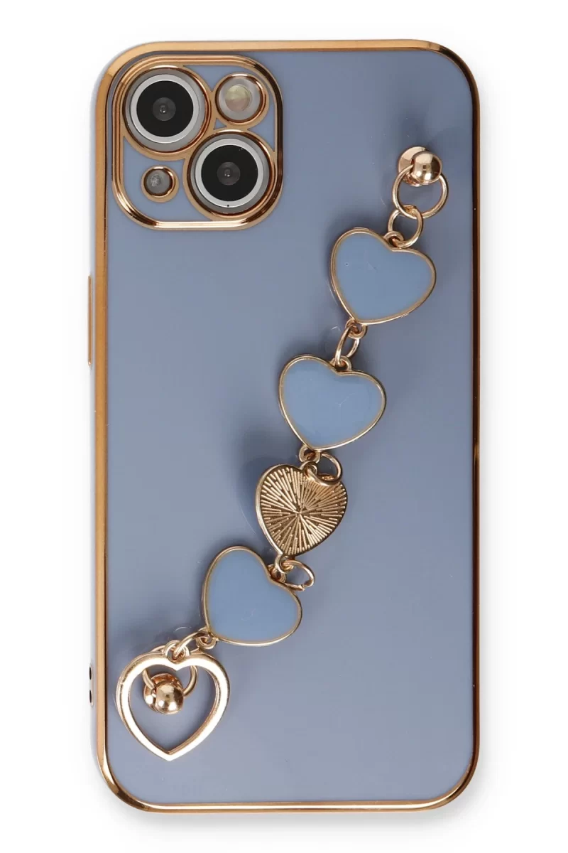 Newface Apple iPhone 14 Kılıf Esila Silikon - Gri