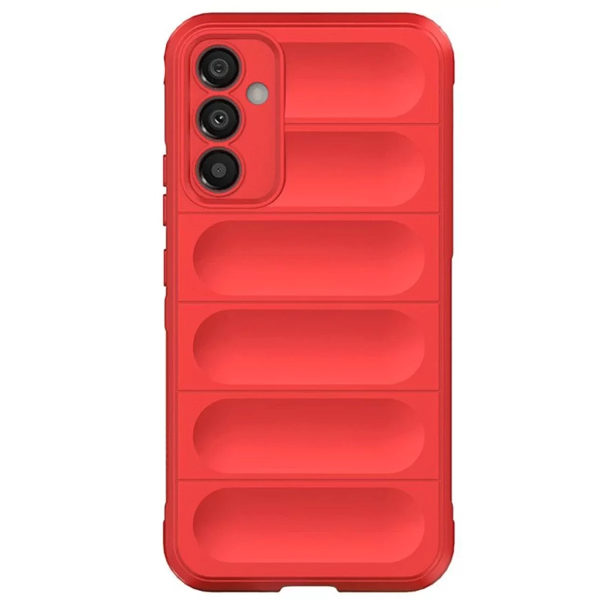 Newface Samsung A56 Kılıf Optimum Silikon - Kırmızı