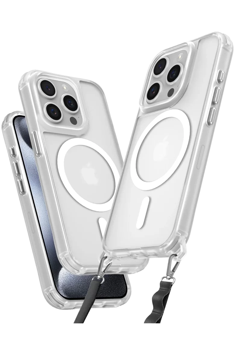 Newface Apple iPhone 14 Pro Max Kılıf Enka Magsafe Silikon Kılıf - Şeffaf