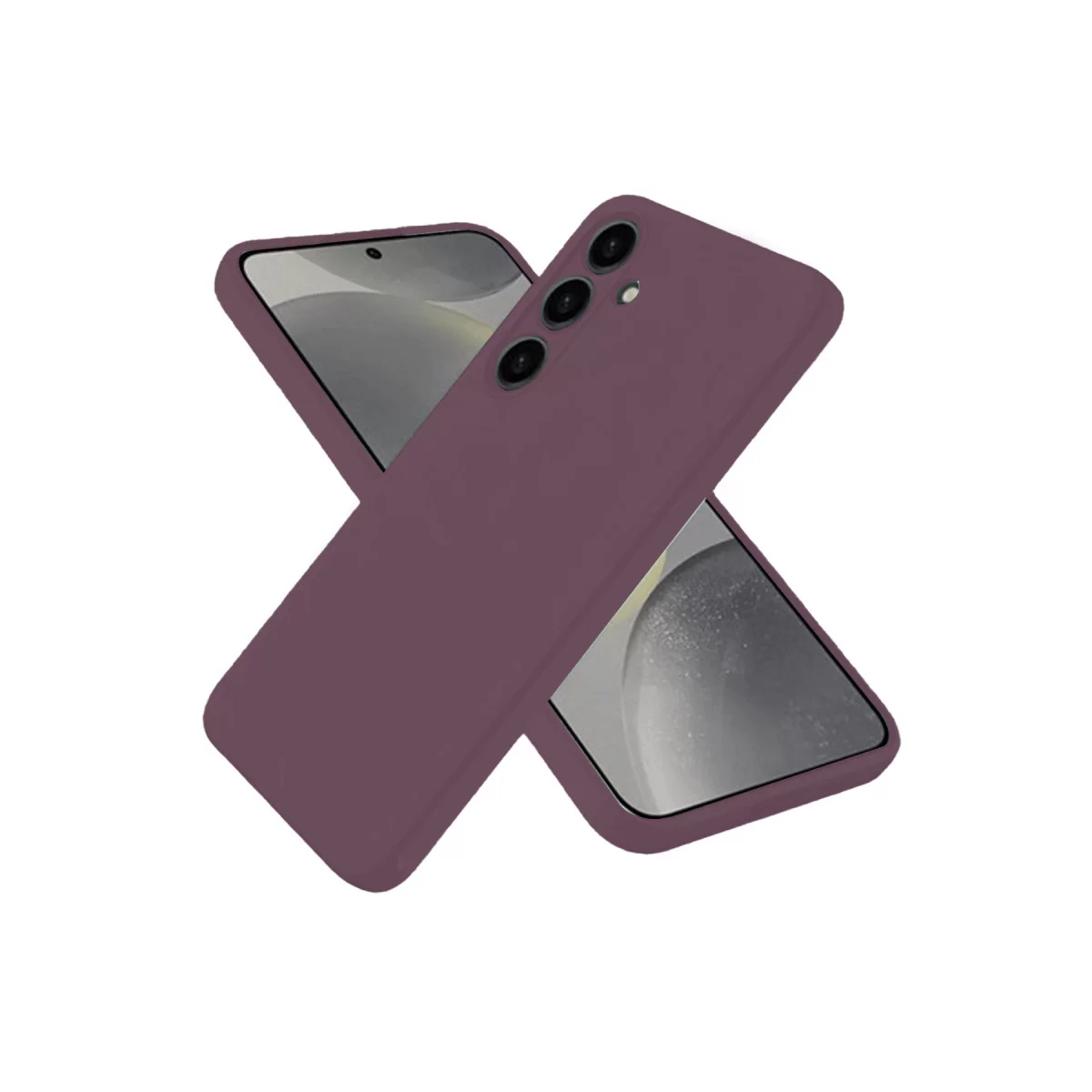 Newface Samsung Galaxy A06 Kılıf First Silikon - Mürdüm