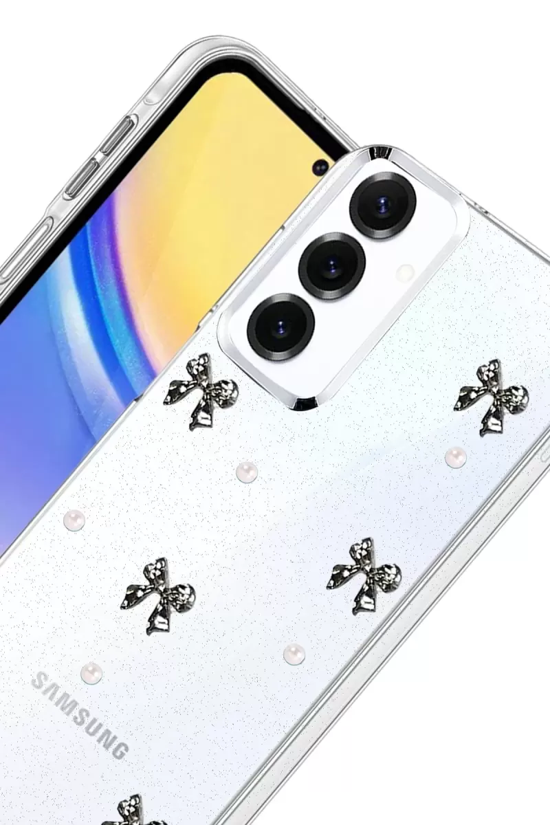 Newface Samsung Galaxy S24 FE Fiyonk Desenli Kapak - Desen 8