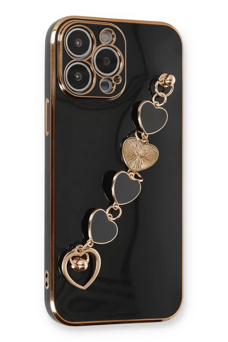 Newface Apple iPhone 14 Pro Kılıf Esila Silikon - Siyah