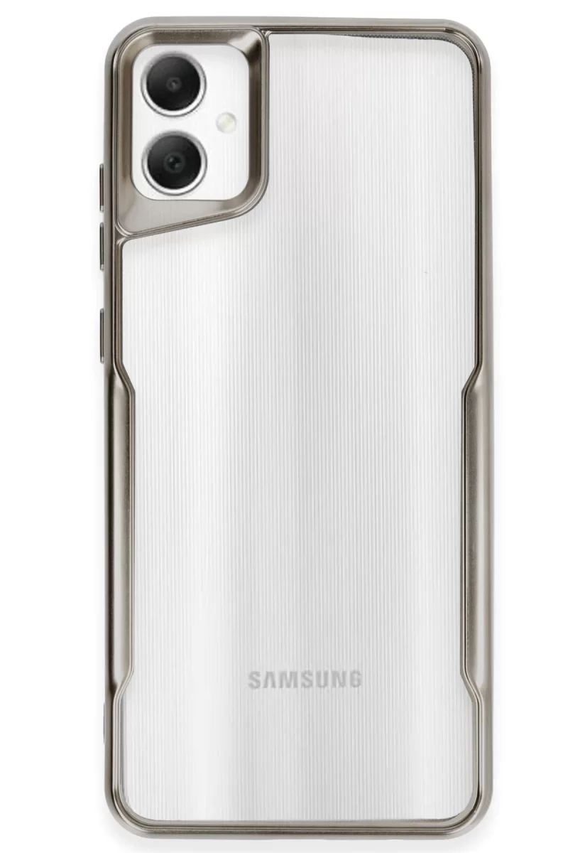 Newface Samsung Galaxy A06 Kılıf Boyi Silikon Kapak - Titan Gri