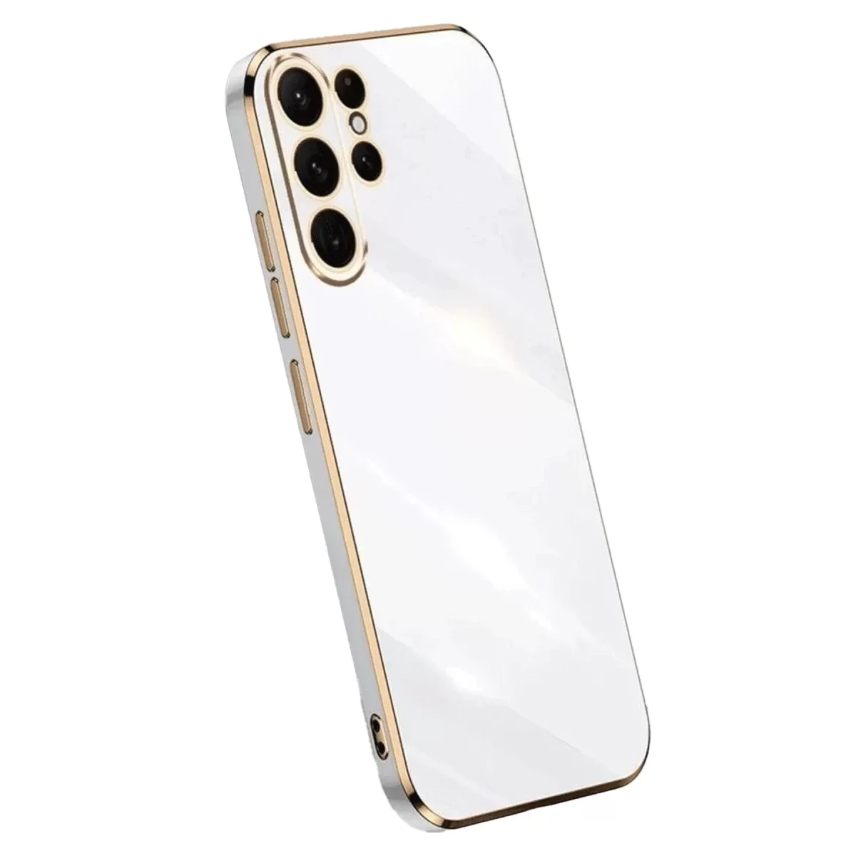 Newface Samsung Galaxy S25 Ultra Kılıf Volet Silikon - Beyaz