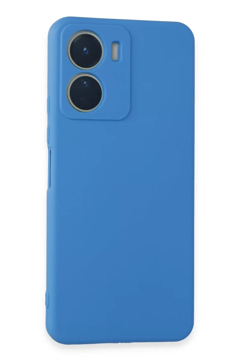 Newface Vivo Y16 Kılıf First Silikon - Mavi