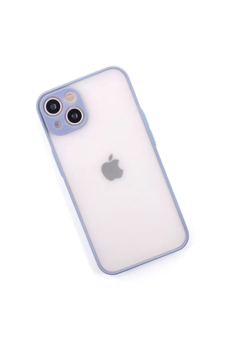Newface Apple iPhone 14 Kılıf Montreal Silikon Kapak - Gri